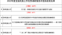 贵州民族大学喜获4项全国民族工作优秀调研报告奖