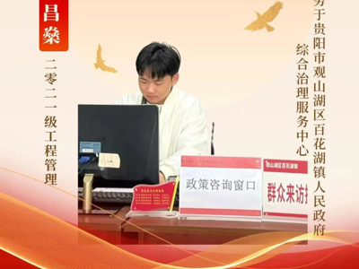 西部计划 | 贵州民族大学建筑工程学院优秀志愿者龙昌燊